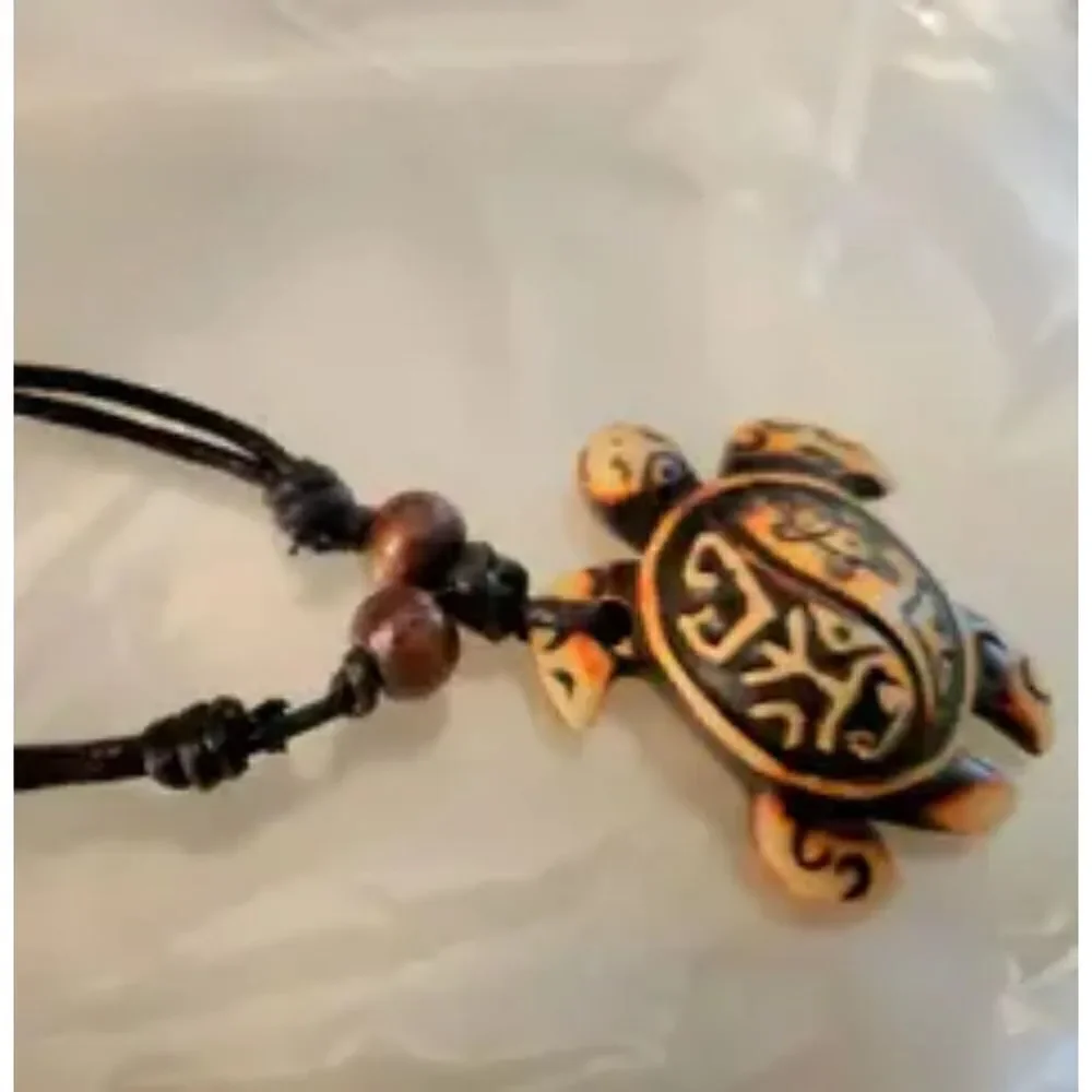 Imitation Bone Turtle Necklace